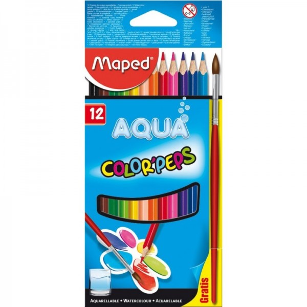 Maped Colour Pencil Color Peps Aqua 12c