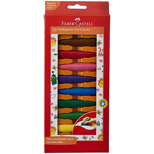 Faber Castell Kindergarten Grip Crayons 10c