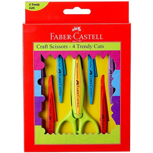 Faber Castell Craft Scissor 4 Trendy Cuts