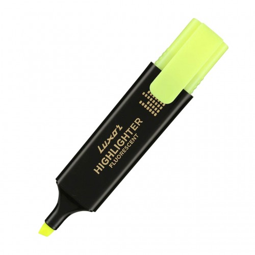 Luxor Highlighter Yellow Pack of 2