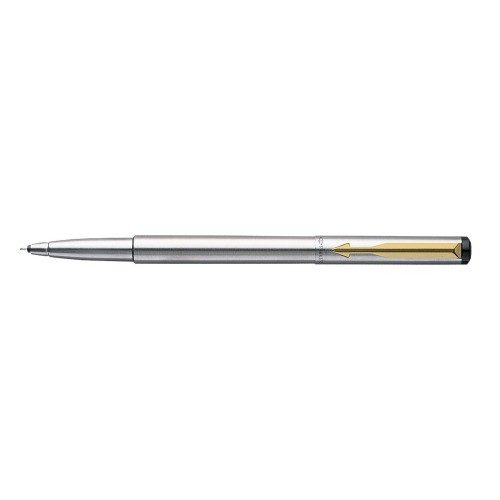Parker Vector Stainless Steel Roller Pen Golden Clip 