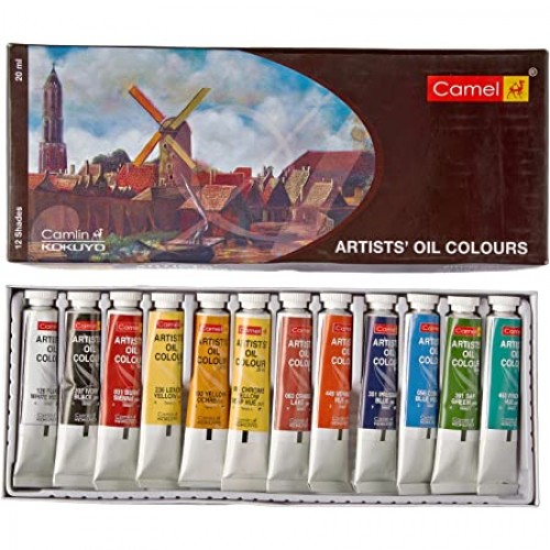 Camel Artist Oil Colours Tubes 20ml x 12c
