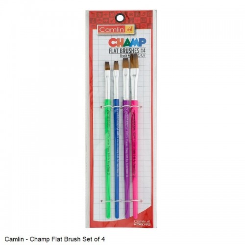 Camlin Champ Flat Brush Pack of 4