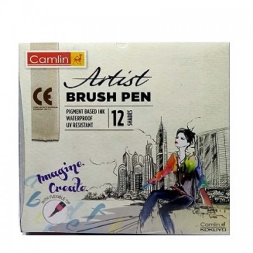 Camel Artist Brush Pen 12c
