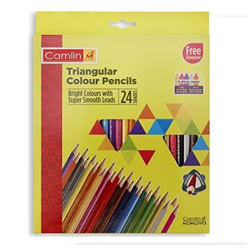 Camel Trangular Colour Pencils 24c