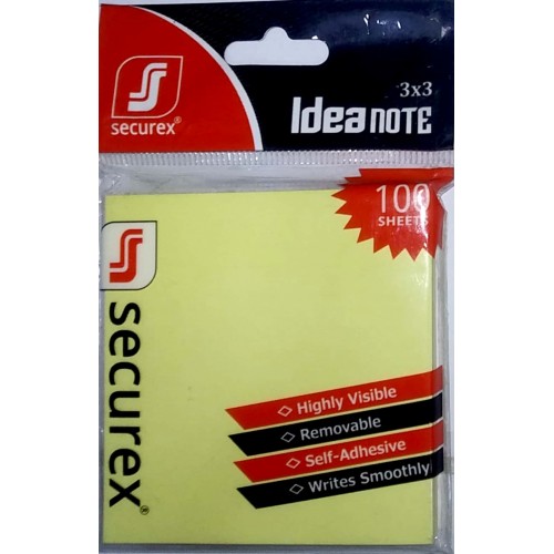Securex Idea Sticky Pad 3 x 3