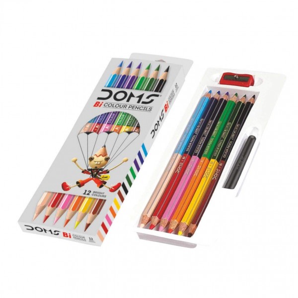 Doms Bi-Colour Pencils 12c