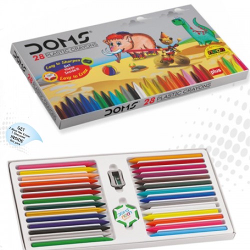 Doms Plastic Crayons 28c