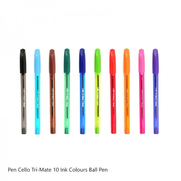 Cello Tri-mate Ball Pen Multi-Color 10c
