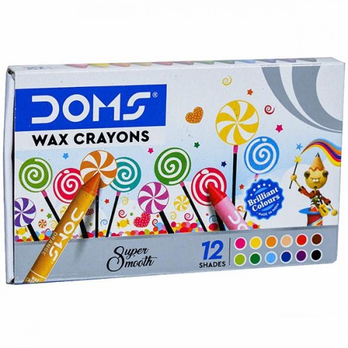 Doms Wax Crayons 12c Pack of 10