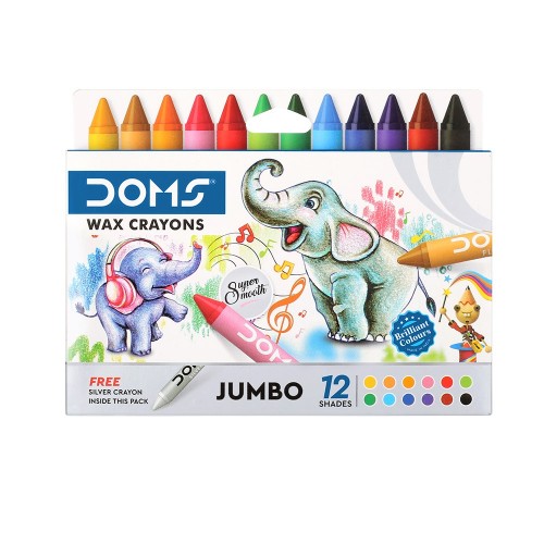 Doms Wax Crayons Jumbo 12c