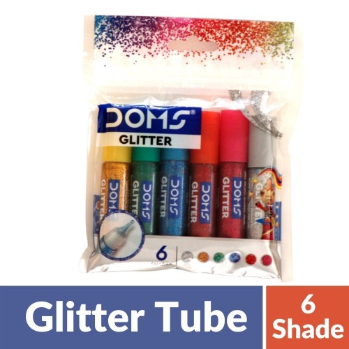 Doms Glitter Tube 6c Pack of 3