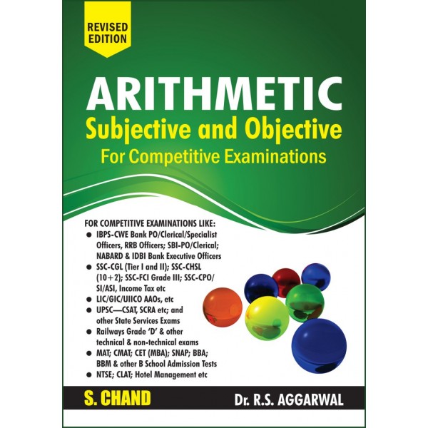 S.Chand Arithmetic Subjective and Objective for Competitive Exam